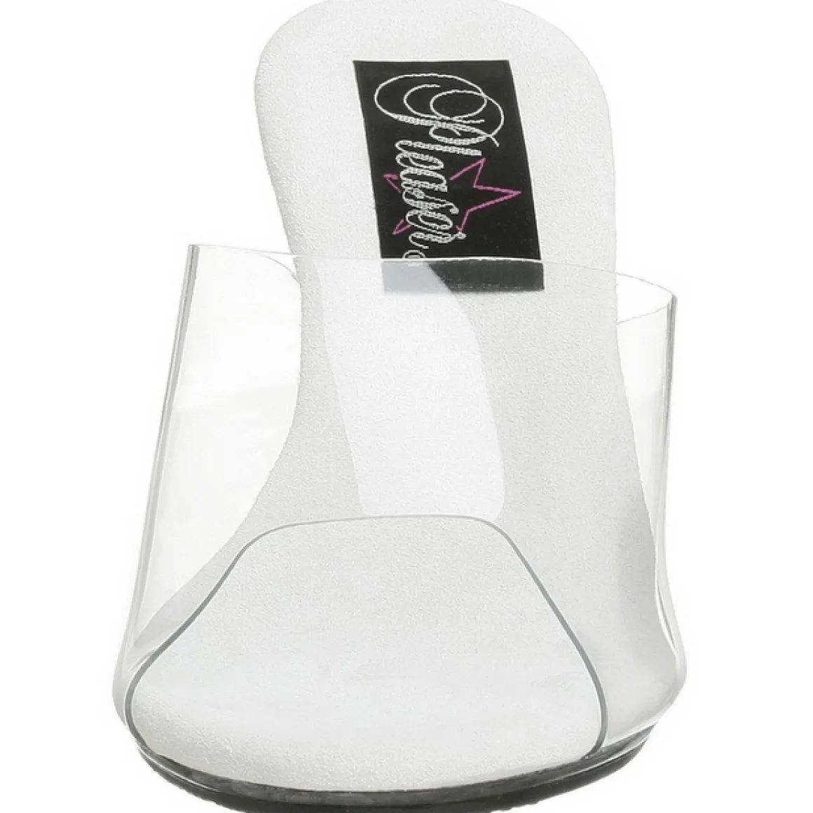 blanc_transparent__cm_bel_3.webp Blanc Transparent 8 cm BELLE-301 Mules Talons Hauts