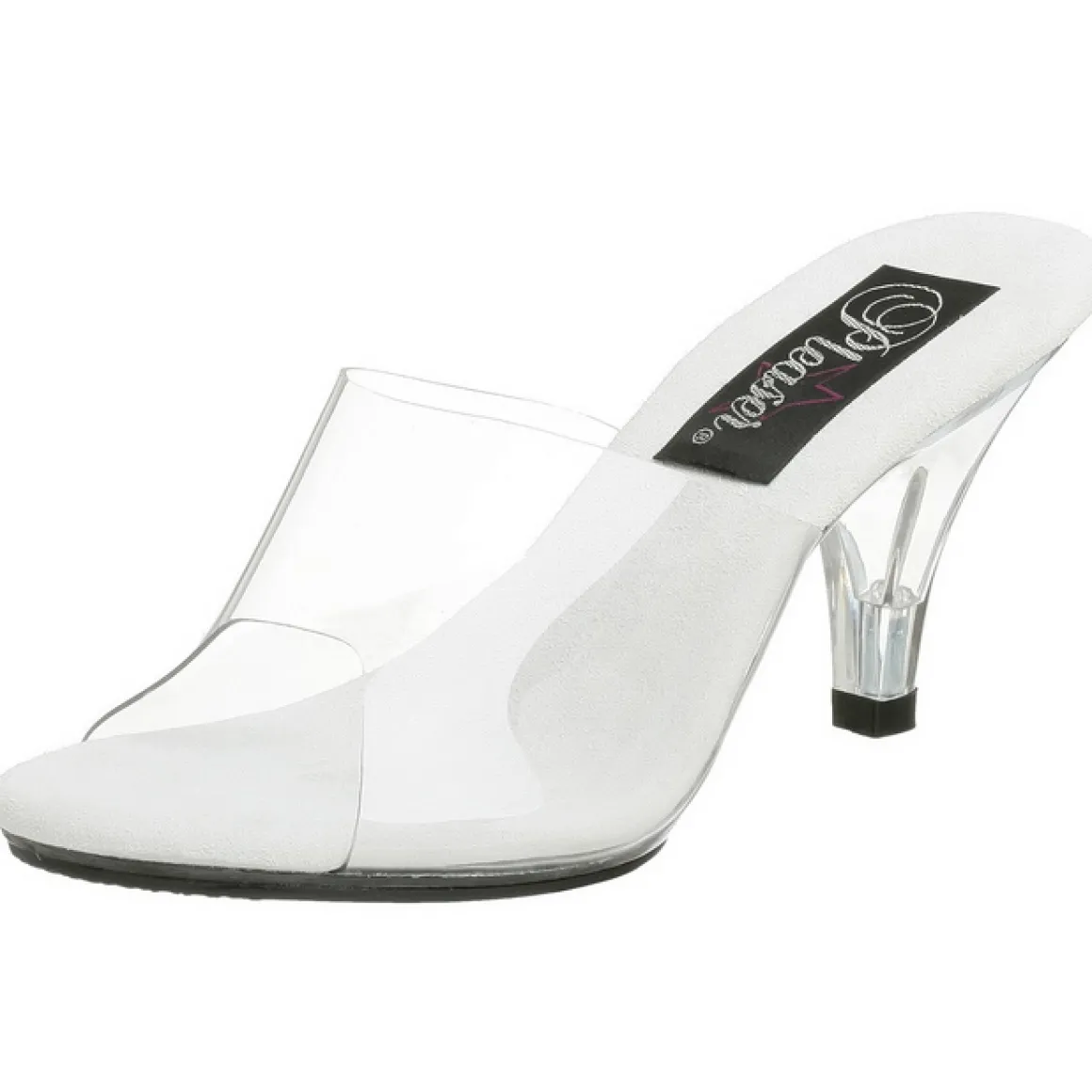 blanc_transparent__cm_bel_5.webp Blanc Transparent 8 cm BELLE-301 Mules Talons Hauts