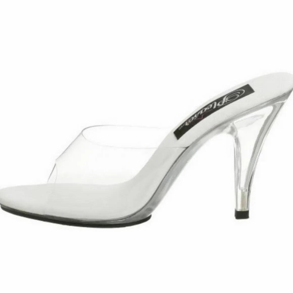 blanc_transparent__cm_car_1.webp Blanc Transparent 11 cm CARESS-401 Mules Talons Hauts