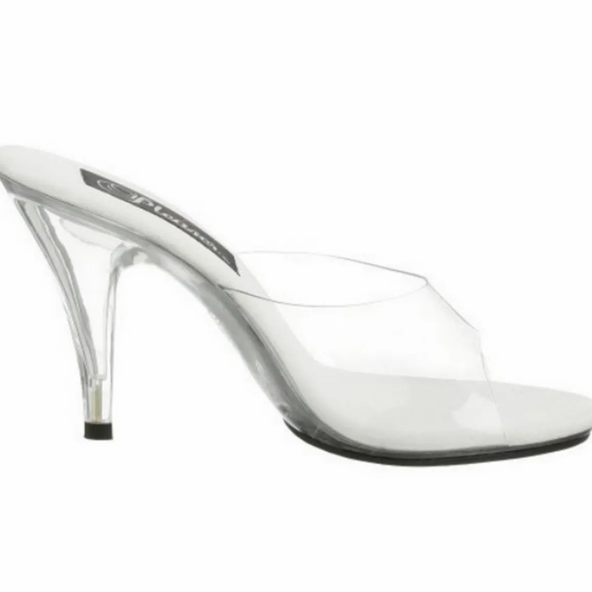 blanc_transparent__cm_car_2.webp Blanc Transparent 11 cm CARESS-401 Mules Talons Hauts