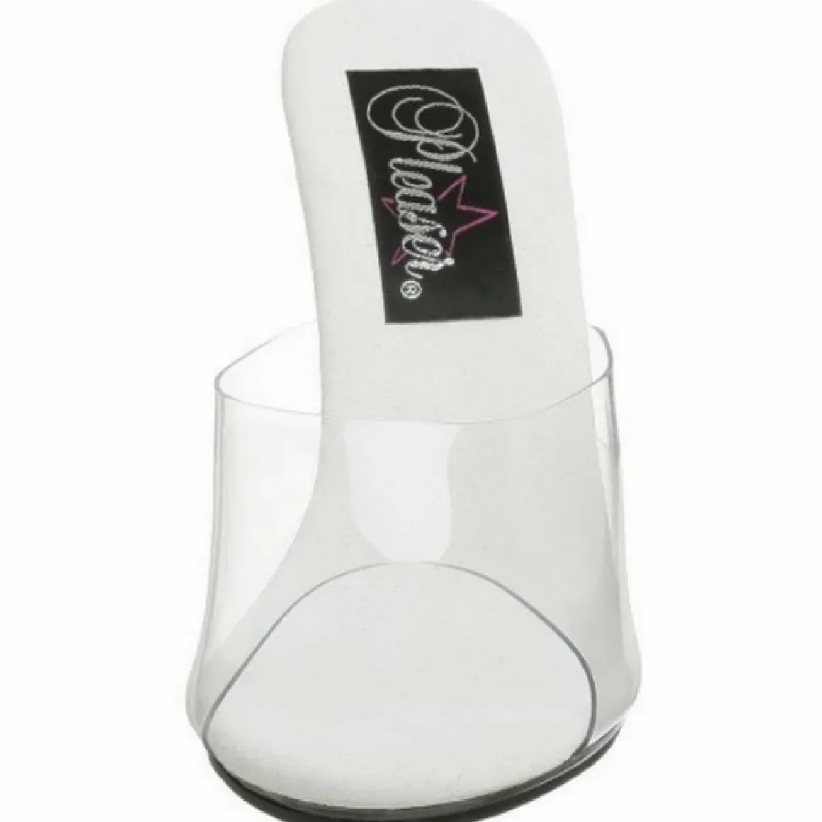 blanc_transparent__cm_car_3.webp Blanc Transparent 11 cm CARESS-401 Mules Talons Hauts