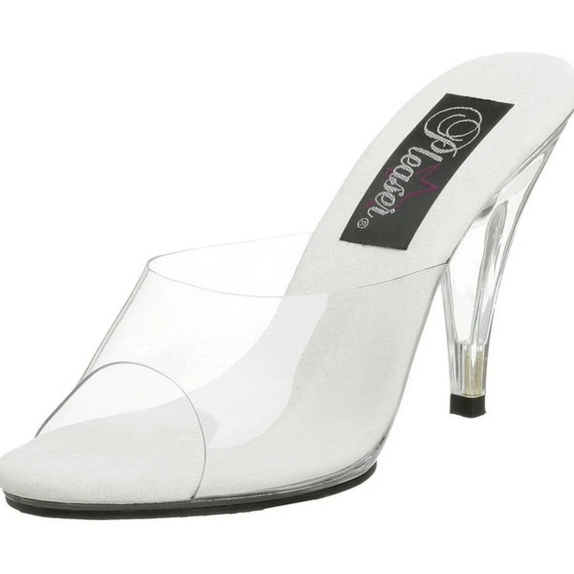 blanc_transparent__cm_car_5.webp Blanc Transparent 11 cm CARESS-401 Mules Talons Hauts
