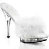 Blanc Transparent 13 cm LIP-101-8 Plateau Mules Talons Hauts