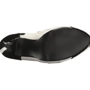 Blanc Verni 13,5 cm CHLOE-11 grande taille escarpins femmes