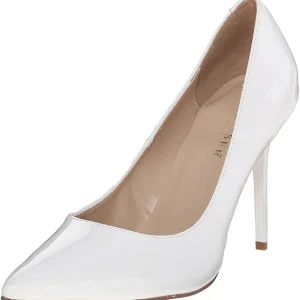 Blanc Verni 10 cm CLASSIQUE-20 escarpins à talon aiguille bout pointu