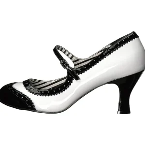 Blanc Verni 7,5 cm JENNA-06 grande taille escarpins femmes