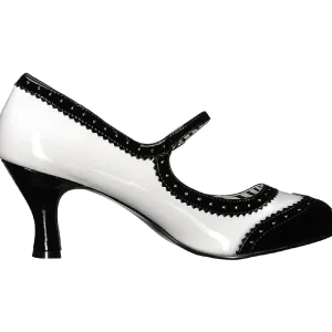 Blanc Verni 7,5 cm JENNA-06 grande taille escarpins femmes