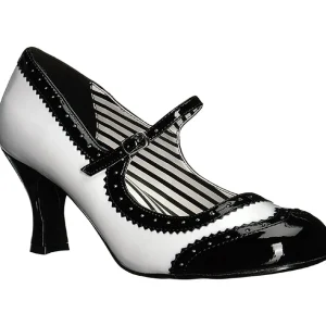 Blanc Verni 7,5 cm JENNA-06 grande taille escarpins femmes