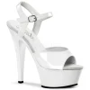 Blanc Verni 15 cm KISS-209 Plateforme Chaussures Talon Haut