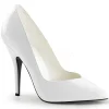 Blanc Verni 13 cm SEDUCE-420V Escarpins Talons Aiguilles Hommes