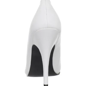 Blanc Verni 13 cm SEDUCE-420V Escarpins Talons Aiguilles Hommes