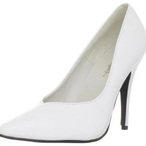 Blanc Verni 13 cm SEDUCE-420V escarpins à bout pointu