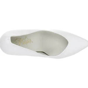 Blanc Verni 13 cm SEDUCE-420V Escarpins Talons Aiguilles Hommes