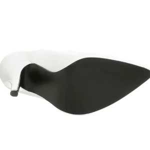 Blanc Verni 13 cm SEDUCE-420V escarpins à bout pointu