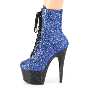 Bleu paillettes 18 cm Pleaser ADORE-1020MG bottines de pole dance