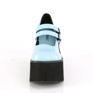 Bleu Vegan 11,5 cm DemoniaCult KERA-08 escarpins mary jane plateforme gothic