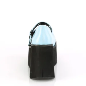 Bleu Vegan 11,5 cm DemoniaCult KERA-08 escarpins mary jane plateforme gothic