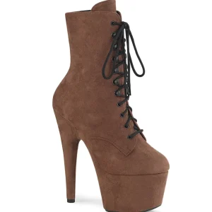 Brun Similicuir 18 cm ADORE-1020FS bottines femmes à lacets