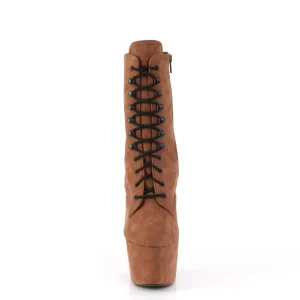 Brun Similicuir 18 cm ADORE-1020FS bottines femmes à lacets