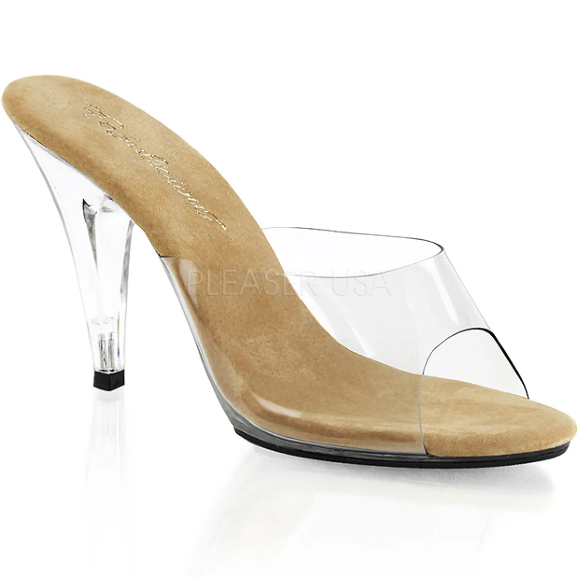 brun_transparent__cm_care_0.webp Brun Transparent 11 cm CARESS-401 Plateau Mules Talons Hauts