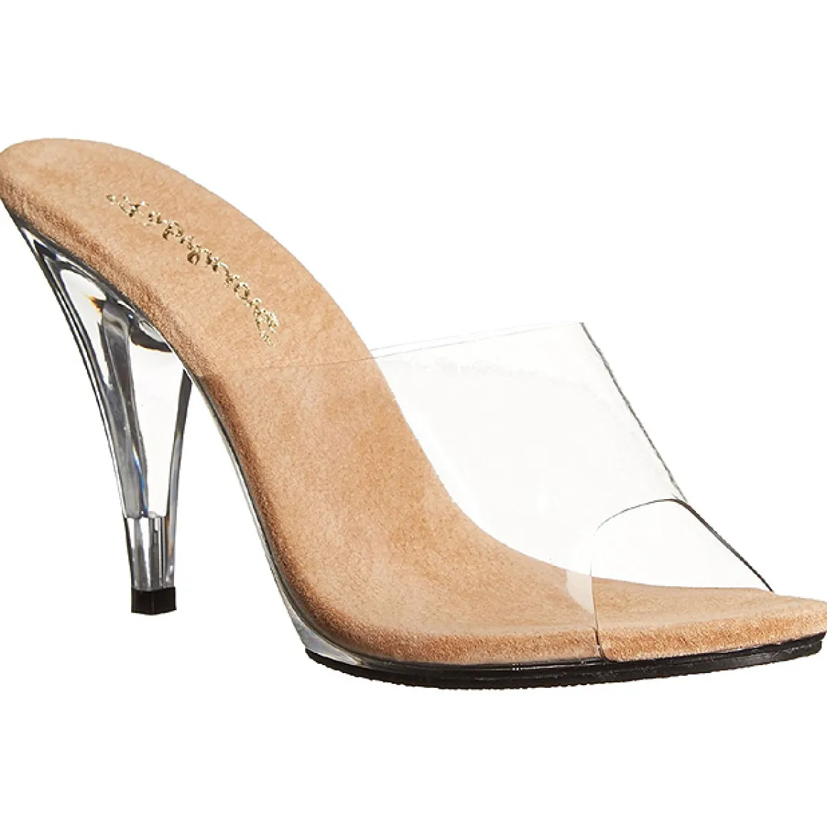 brun_transparent__cm_care_6.webp Brun Transparent 11 cm CARESS-401 Plateau Mules Talons Hauts