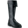 CAPTAIN-105 noires botte de capitaine cosplay halloween bottes pour hommes