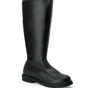 CAPTAIN-100 noires botte de capitaine cosplay halloween bottes pour hommes