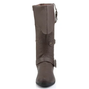 CARRIBEAN-299 marron mousquetaire botte de capitaine bottes de pirates hommes