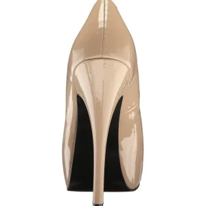 Creme Verni 14,5 cm Burlesque TEEZE-06W pieds larges escarpins pour homme