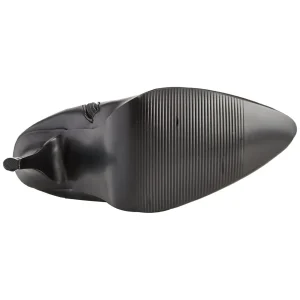 Cuir vegan noires 13 cm SEDUCE-2000 bottes à talon aiguille bout pointu
