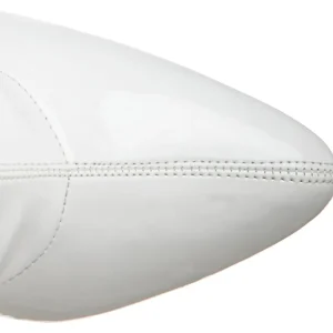 Cuir verni blanches 13 cm SEDUCE-2000 bottes à talon aiguille bout pointu