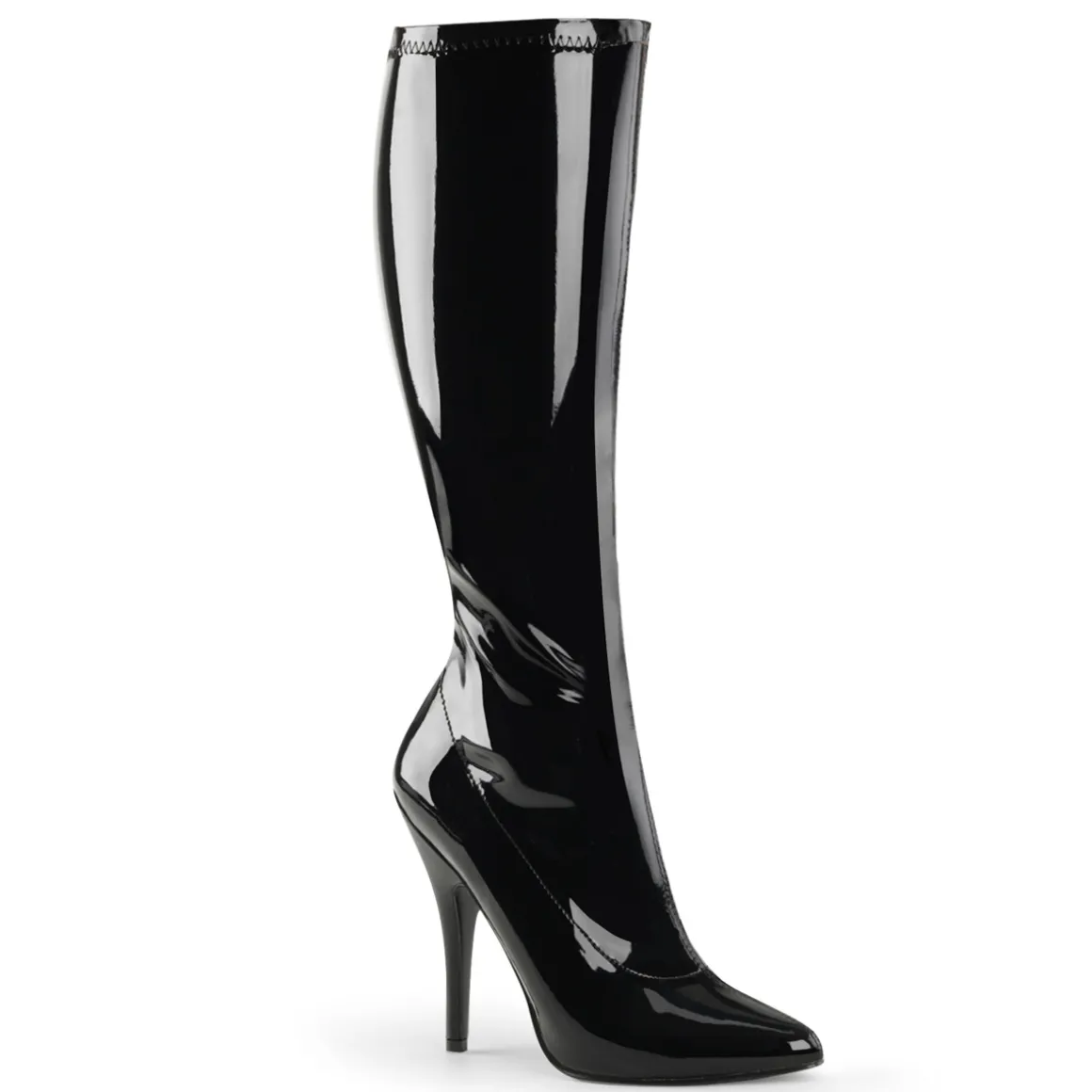 cuir_vernis_noires__cm_se_0.webp Cuir vernis noires 13 cm SEDUCE-2000 bottes à talon aiguille bout pointu