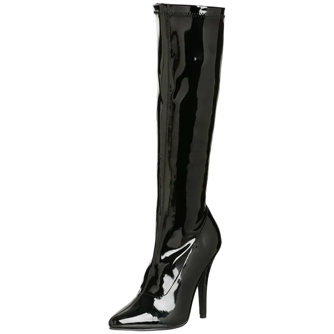 cuir_vernis_noires__cm_se_1.webp Cuir vernis noires 13 cm SEDUCE-2000 bottes à talon aiguille bout pointu