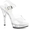 Diamant Argent 13 cm Fabulicious LIP-108SDT Talons Aiguilles Plateforme