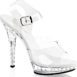 Diamant Argent 13 cm Fabulicious LIP-108SDT Talons Aiguilles Plateforme