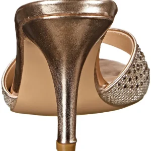 Dorée 8,5 cm LUCY-01 etincelle plates mules talons hauts