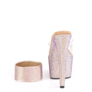 Dorée strass 18 cm BEJEWELED-712RS talon haut avec manchette de cheville
