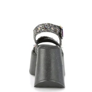 Glitter 13 cm DemoniaCult DYNAMITE-02 sandales lolita talons compensées