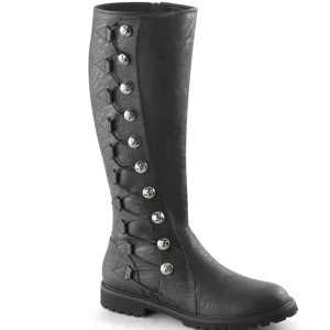 GOTHAM-109 noires botte de capitaine cosplay halloween bottes pour hommes
