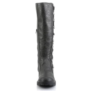 GOTHAM-109 noires botte de capitaine cosplay halloween bottes pour hommes