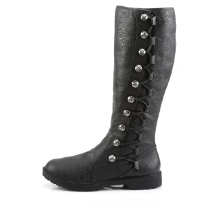 GOTHAM-109 noires botte de capitaine cosplay halloween bottes pour hommes