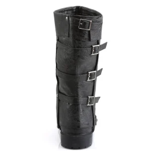 GOTHAM-105 noires botte de capitaine halloween bottes pour hommes à boucles