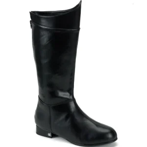 HERO-100 noires botte de superman cosplay halloween héros bottes pour hommes
