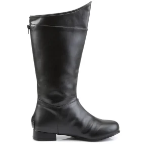 HERO-100 noires botte de superman cosplay halloween héros bottes pour hommes