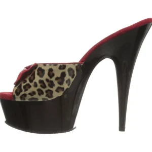 Leopard 15 cm Pleaser DELIGHT-601-6 Mules Talon Haut