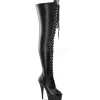 Mat 15,5 cm DELIGHT-3023 Cuissardes Bottes Plateforme