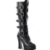 Mat 13 cm ELECTRA-2042 plateformes bottes à boucles pour femmes
