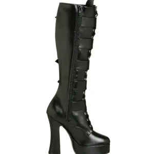 Mat 13 cm ELECTRA-2042 plateformes bottes à boucles pour femmes