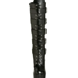 Mat 13 cm ELECTRA-2042 plateformes bottes à boucles pour femmes