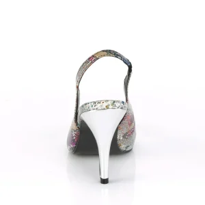 Motif serpent 10 cm DREAM-405 escarpins slingback chaussures travesti